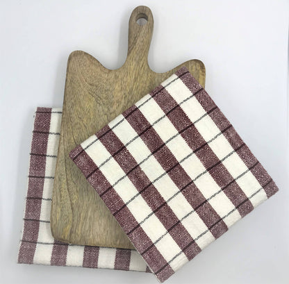 Gift pack - Set of 2 Kitchen Towels & Wooden Chopping Board
