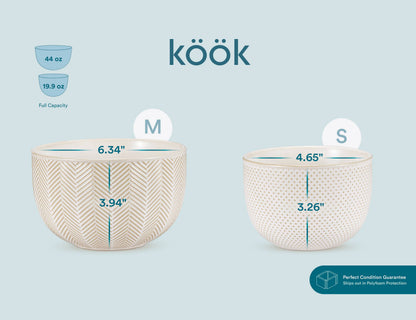 Kook Ceramic Nesting Bowls