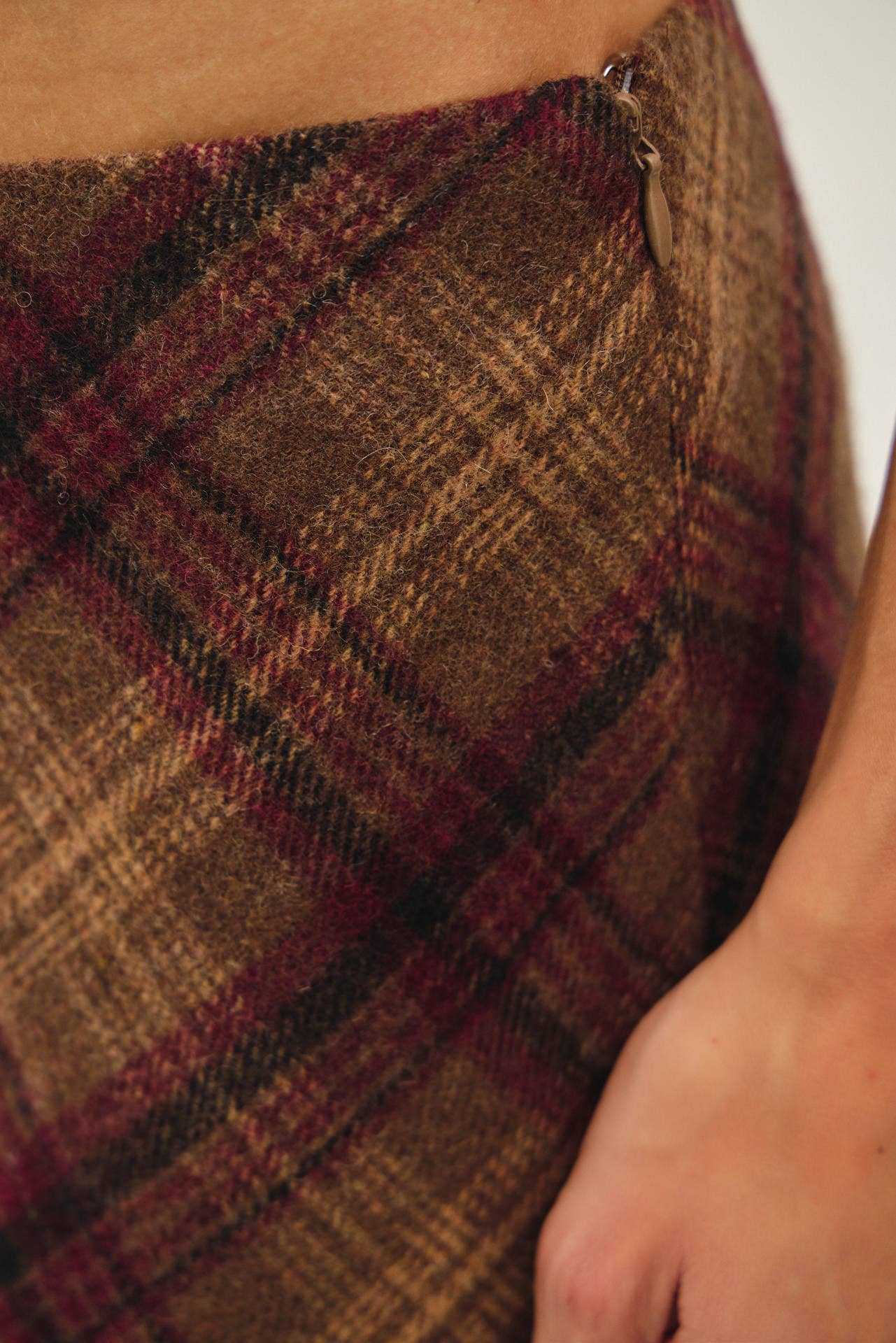 PLAID MINI SKIRT