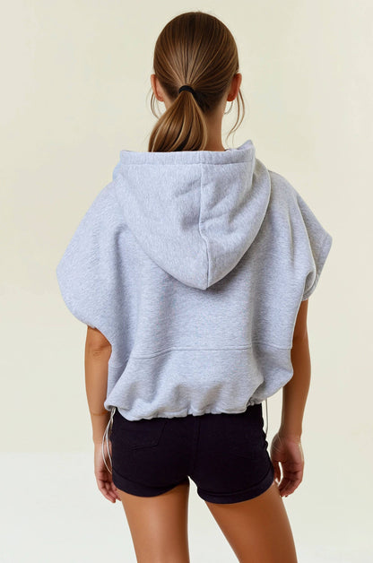 Sleeveless Crop Hoodie
