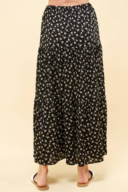 Three Layered Floral Skirt