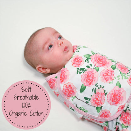 Velcro Newborn Rose Swaddle Sack