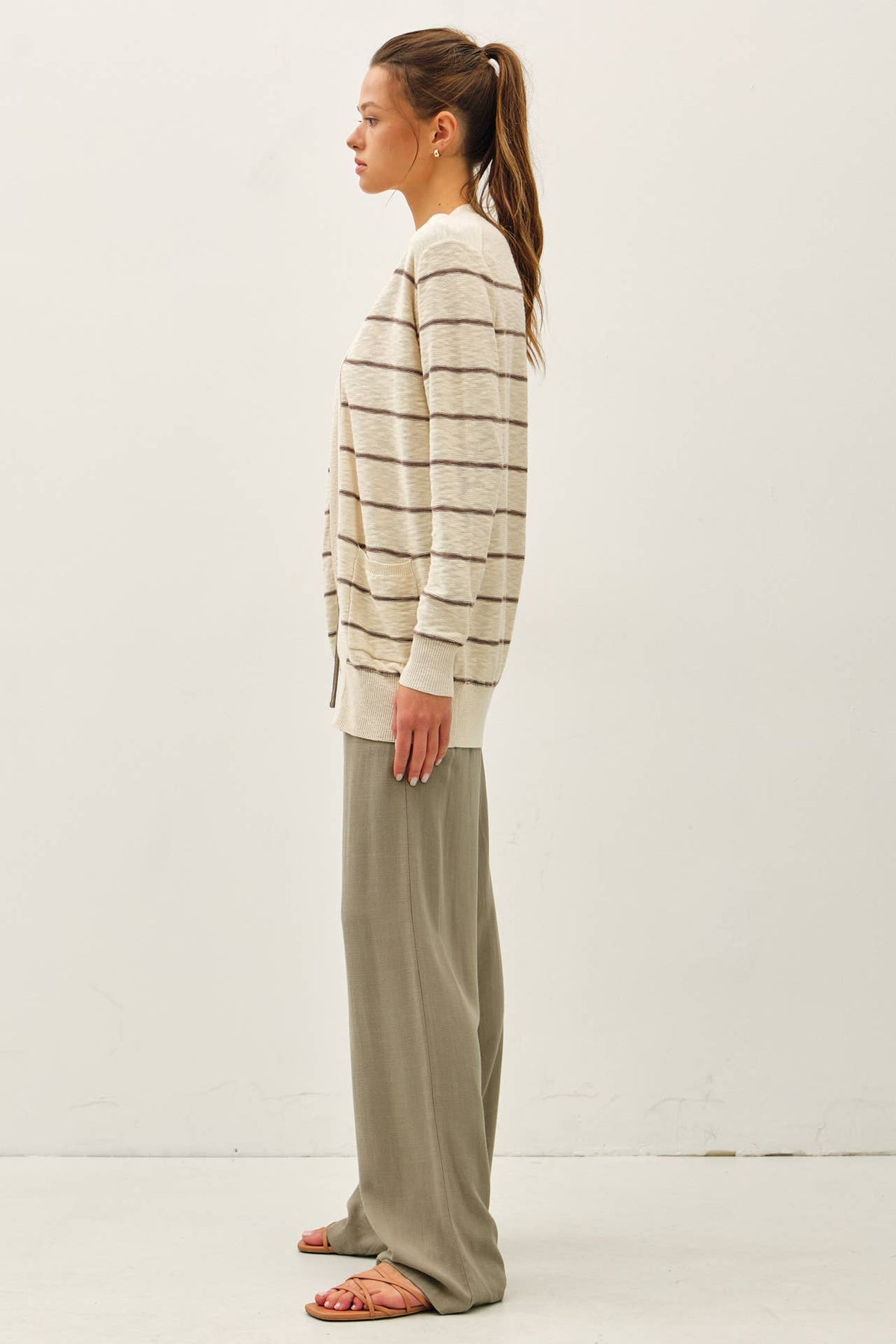 STRIPED CARDIGAN