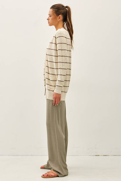 STRIPED CARDIGAN