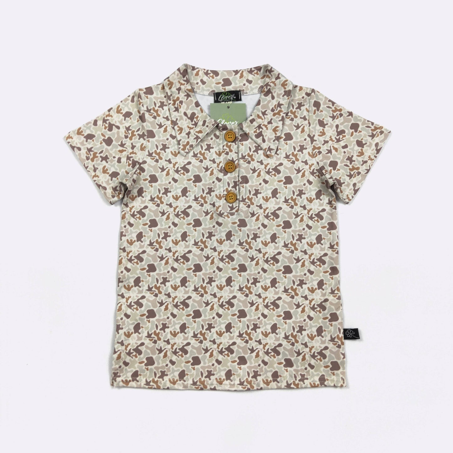 Muted Camo Boy Collar Shirt
