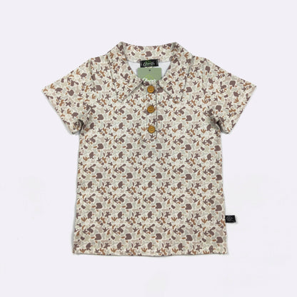 Muted Camo Boy Collar Shirt