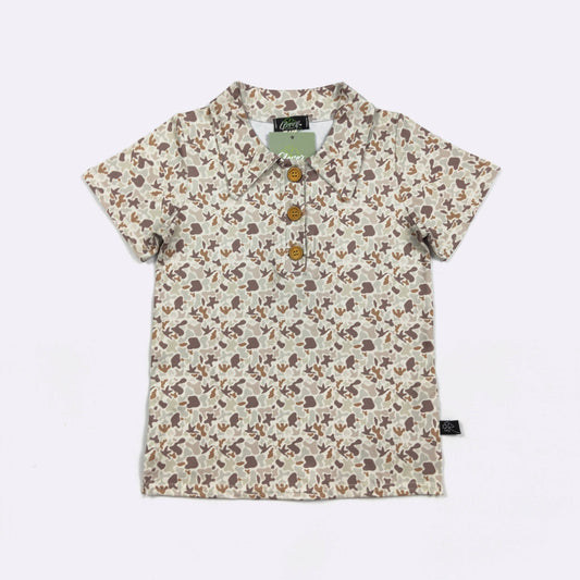 Muted Camo Boy Collar Shirt