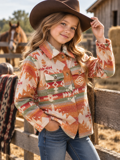 Girls’ Southwest Shacket