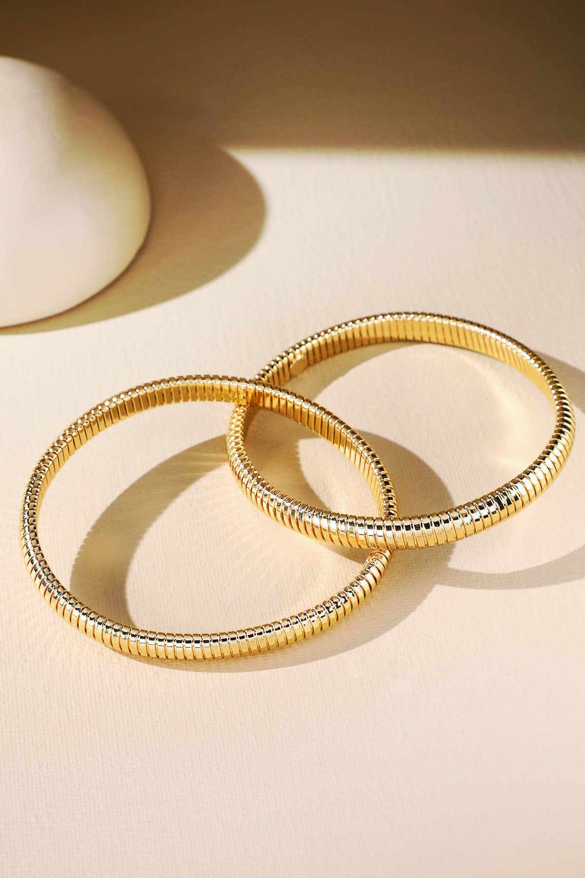 Gold Tubogas Bangle Bracelet