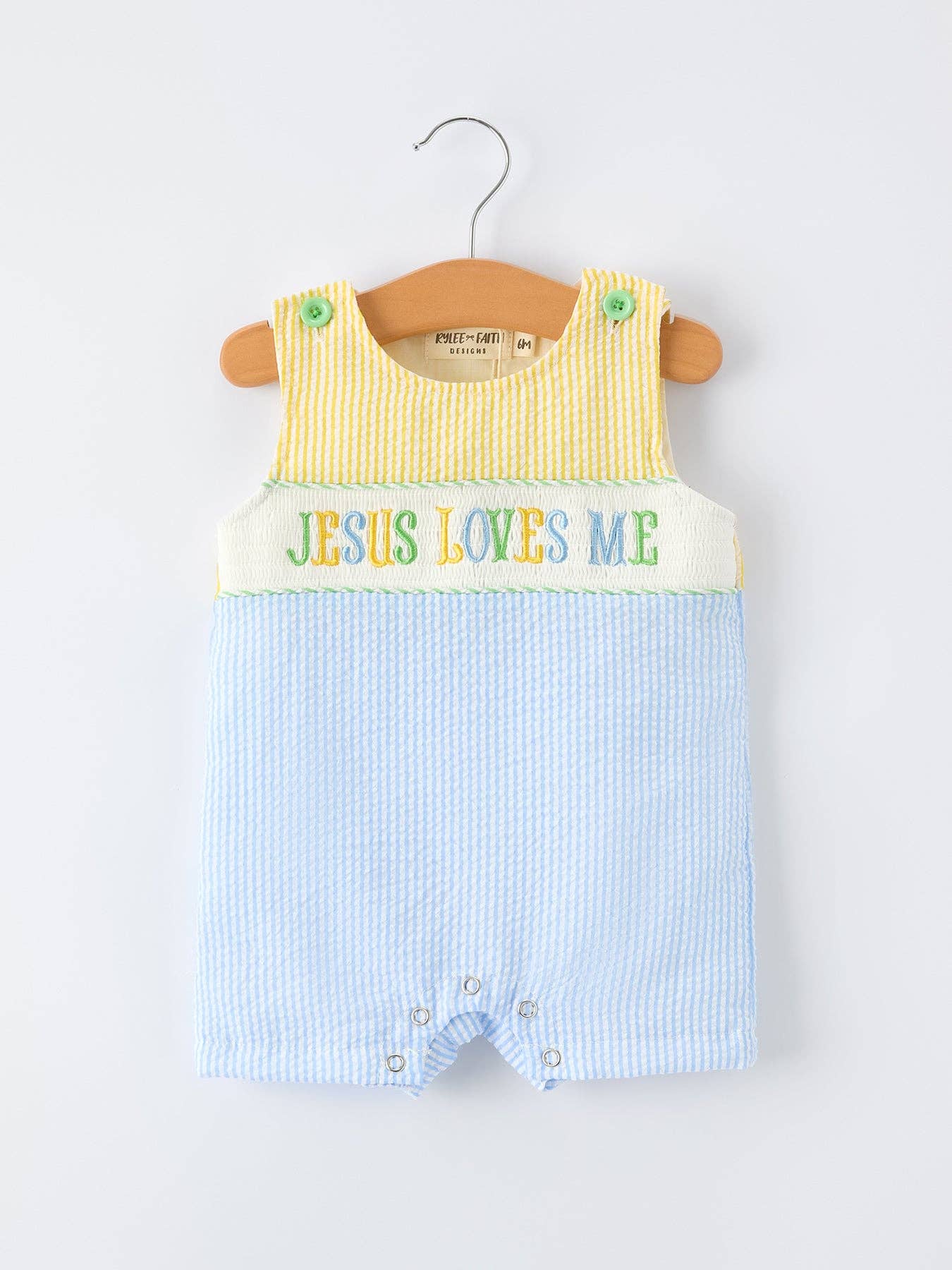 Jesus Loves Me Boy Romper