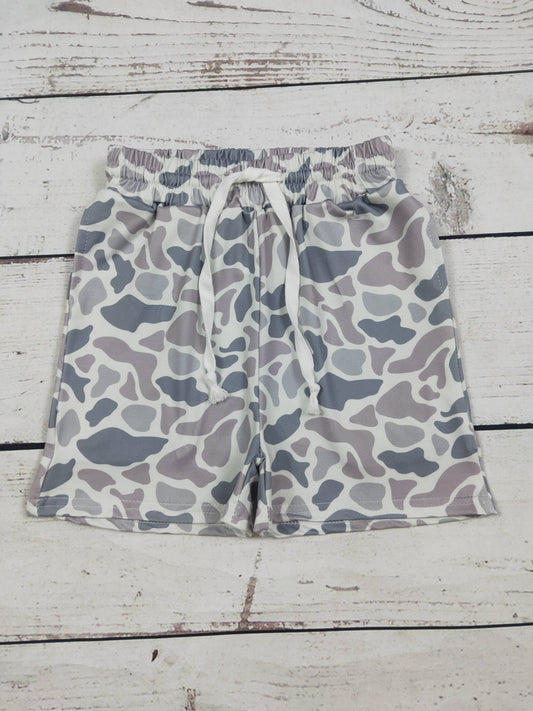Boys Washed Camo Shorts
