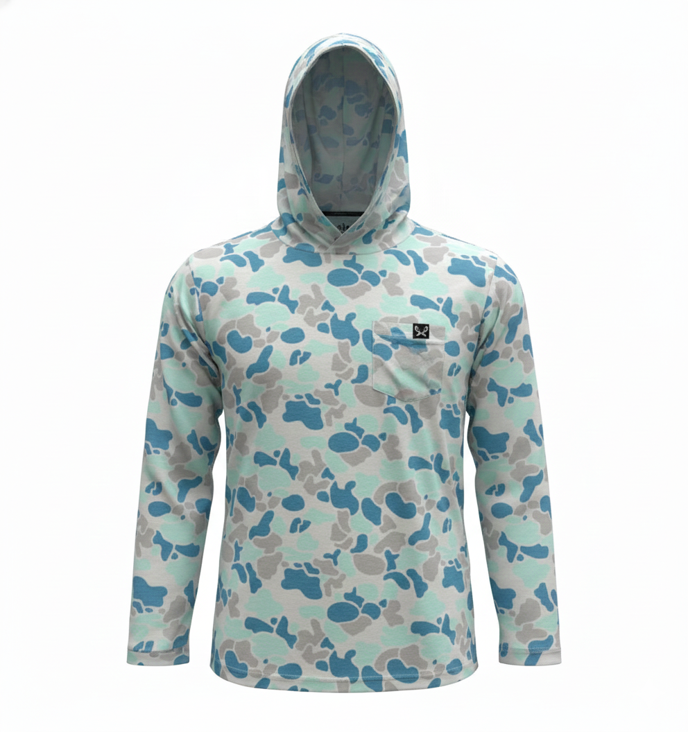 Tide Camo Youth Performance Hoodie