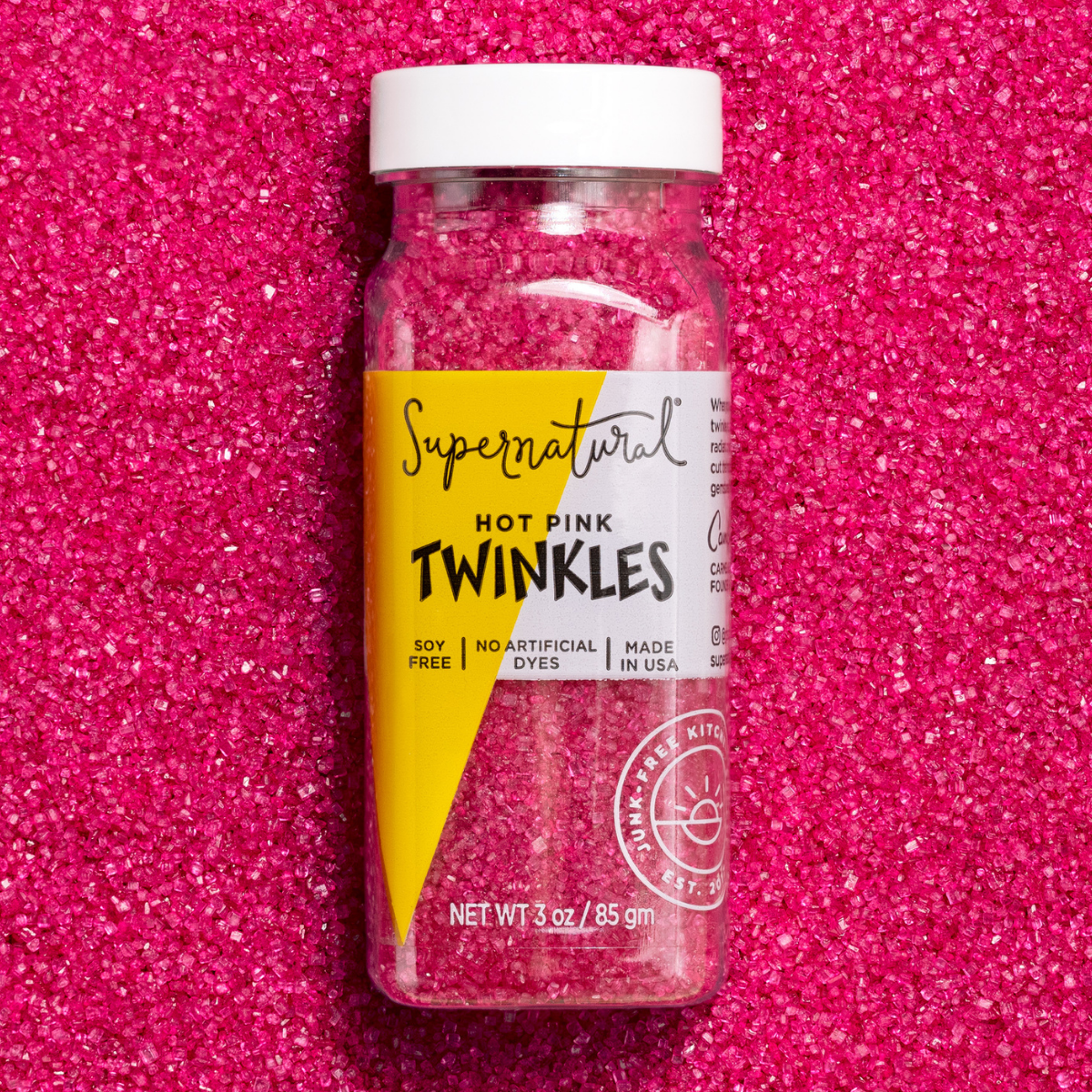 Supernatural Twinkles Sanding Sugar: Hot Pink