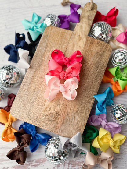 Original Grosgrain Hair Bow - Alligator Clip - 3"