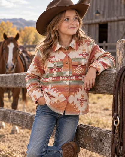 Girls’ Southwest Shacket