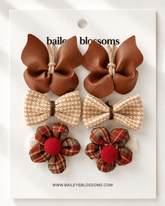 Harvest & Bloom 6-Piece Hair Clip Set