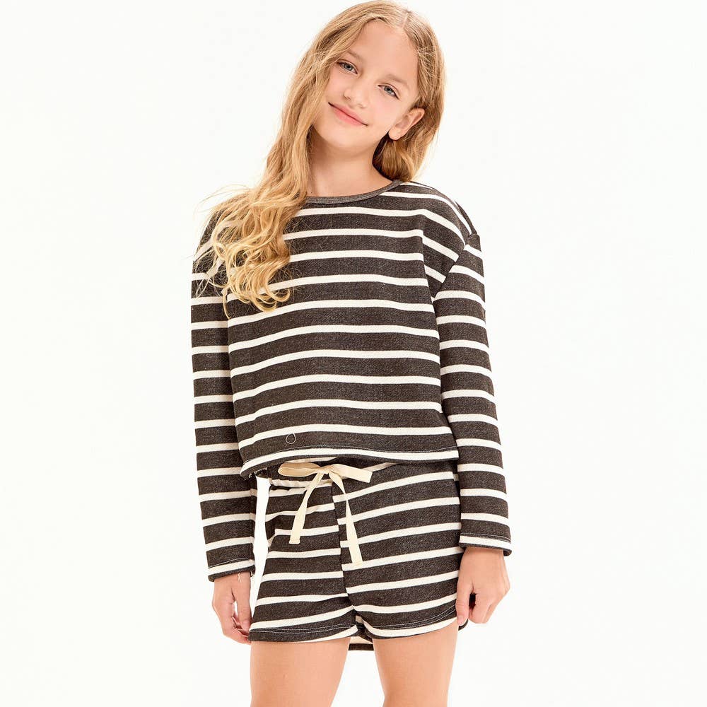 Stripe French Terry Knit Set