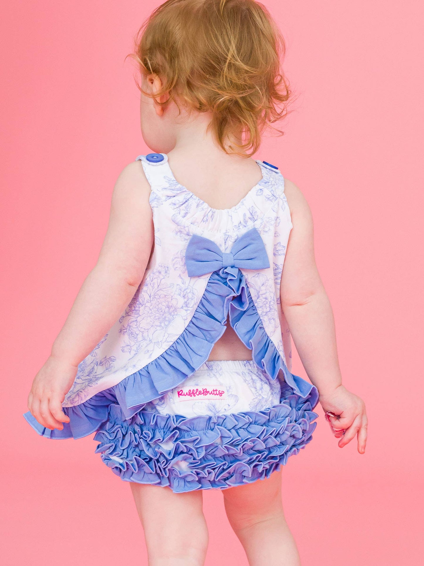 Periwinkle Butterfly Bloomer Set