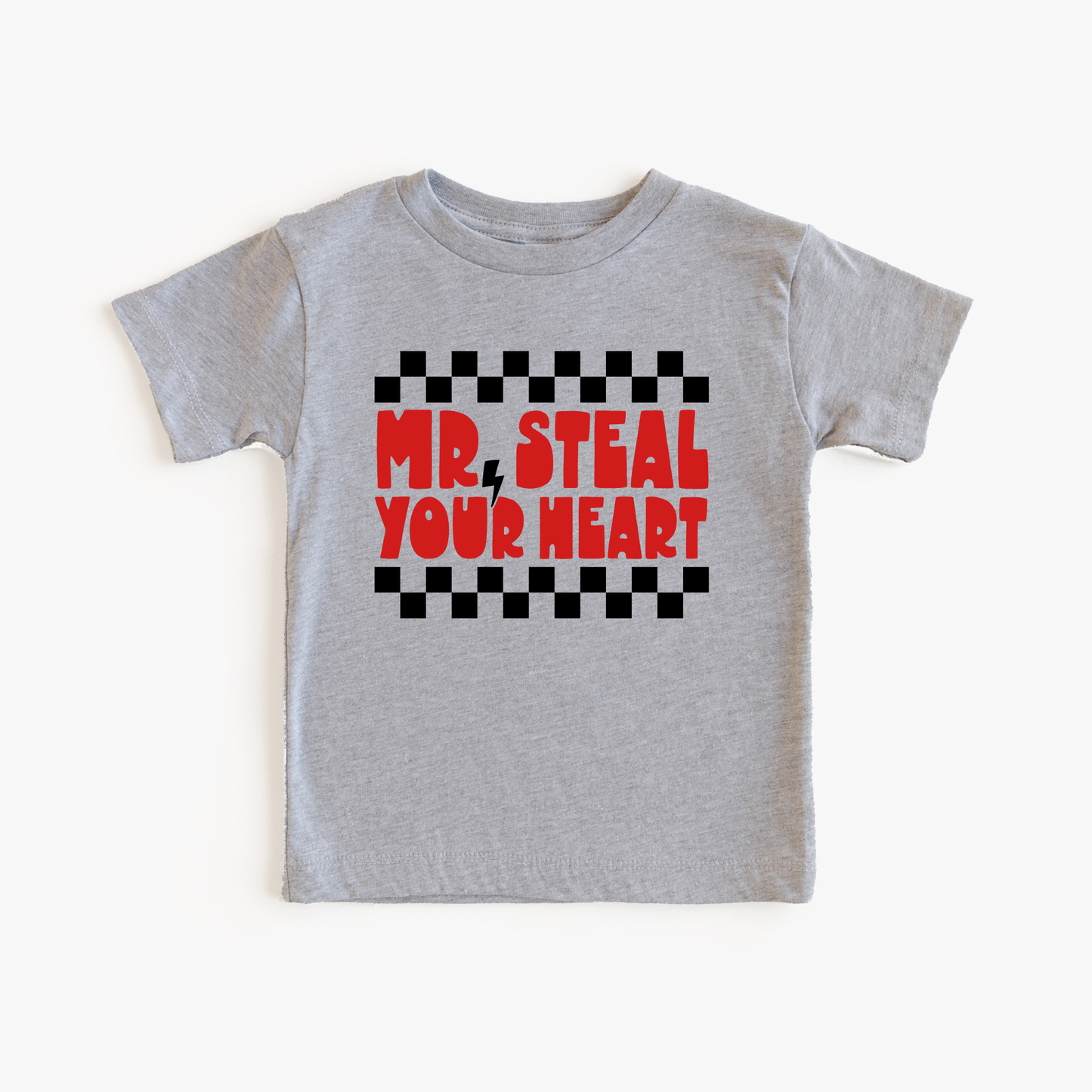 Mr. Steal Your Heart Boy Valentines Day Kids Shirt