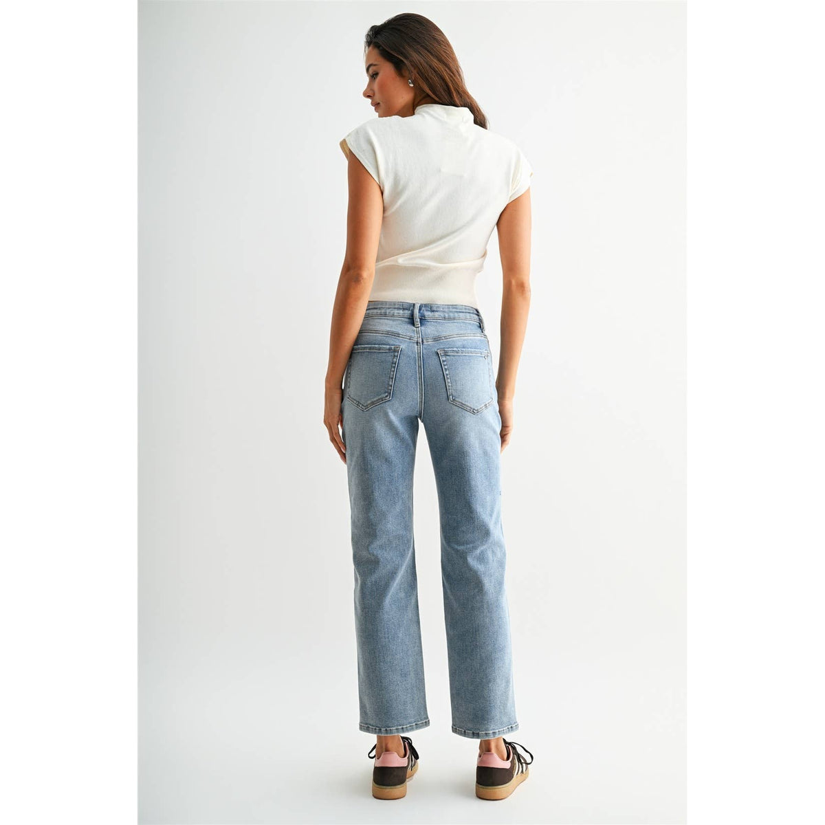 Presley High Rise Ankle Straight