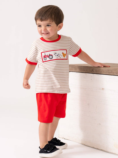 Farm Friends Smocked Outfit
