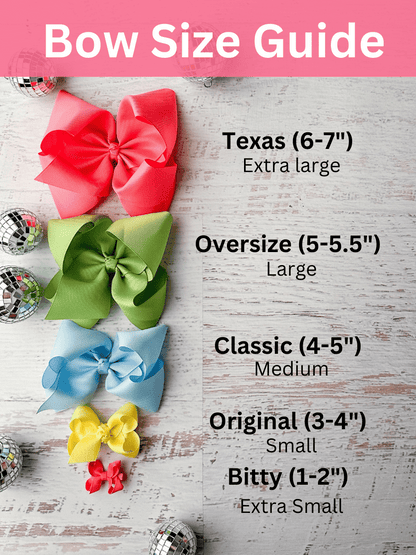 Oversize Grosgrain Hair Bow - Alligator Clip - 5.5"