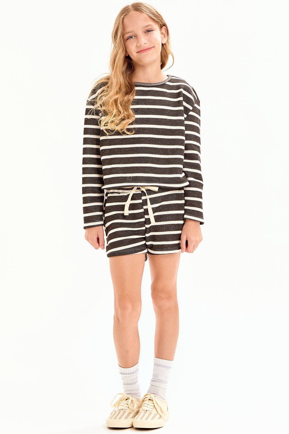 Stripe French Terry Knit Set