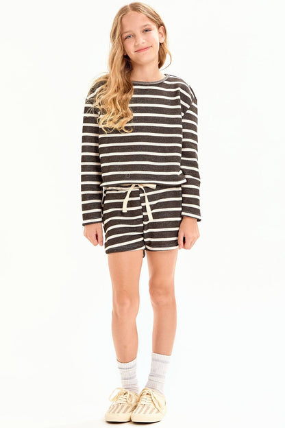 Stripe French Terry Knit Set