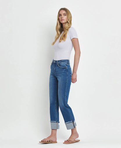 Victoria High Rise Straight Jeans
