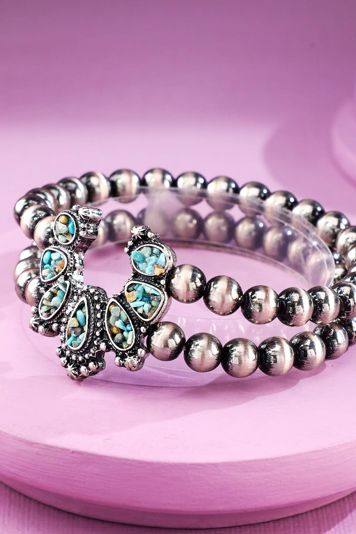 Western Turquoise Chip Navajo Bracelet