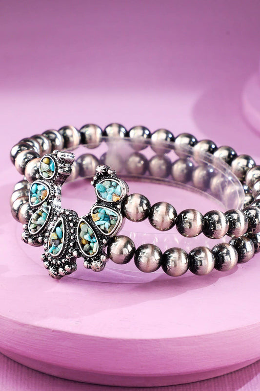 Western Turquoise Chip Navajo Bracelet