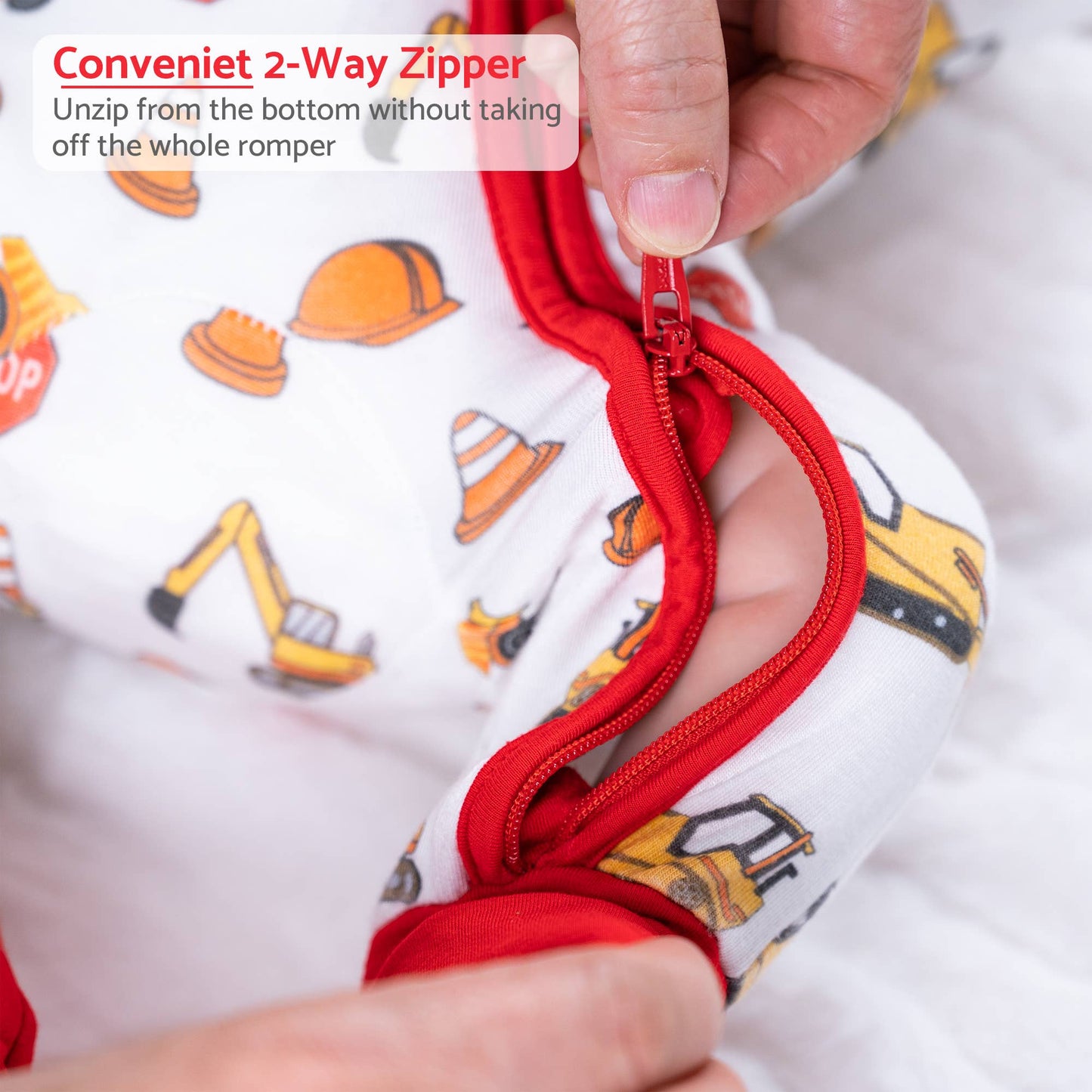 Bamboo Construction Zip Pjs