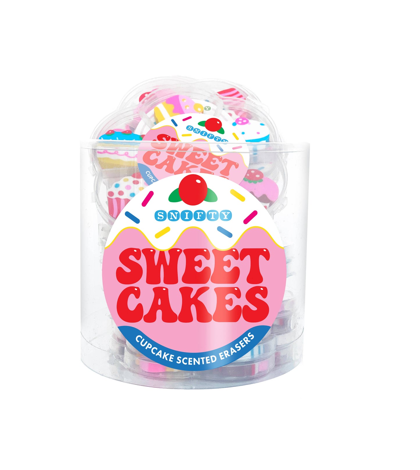 SWEET CAKES SCENTED ERASER - TUB of 12