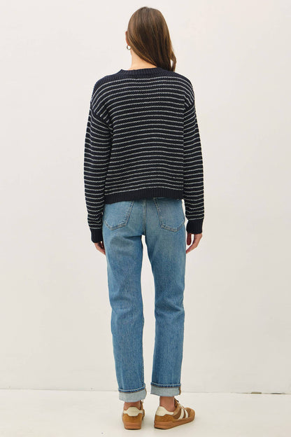 STRIPED KNIT SWEATER