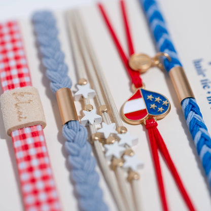 K’lani "Free" Patriotic Hair Tie Bracelets
