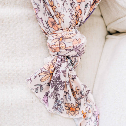Knit Swaddle Blanket-Flora