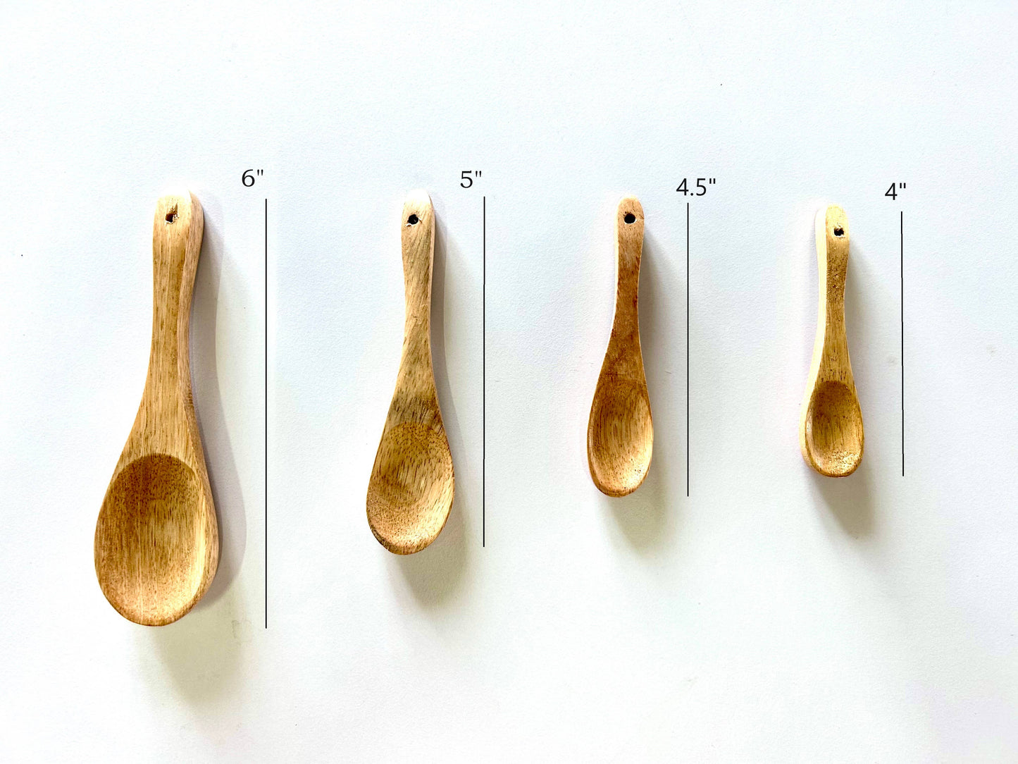 Set Of 2 Pot holders & Acacia wooden measuring spoon set