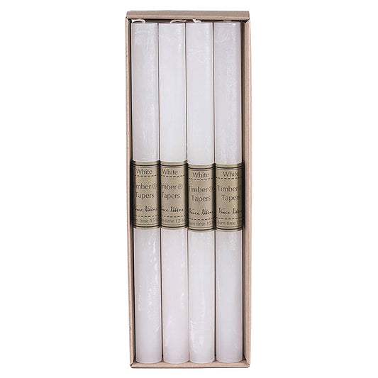 White Taper Candle Bundle of 5