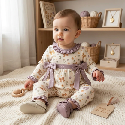 Autumn Bow Romper