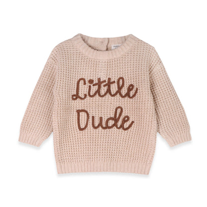 Little Dude Embroidered Pullover (Organic)