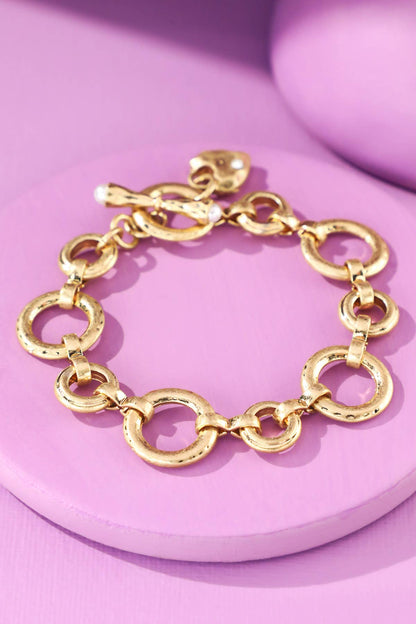 Circle Link Toggle Bracelet