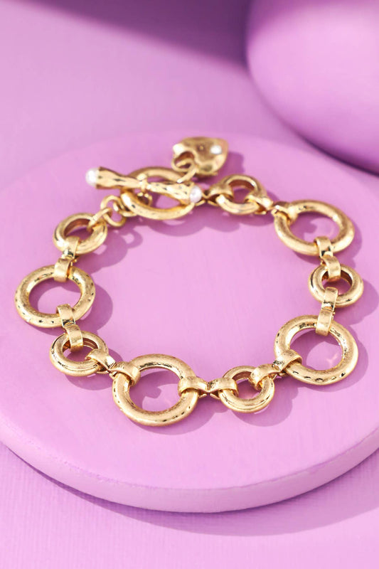 Circle Link Toggle Bracelet